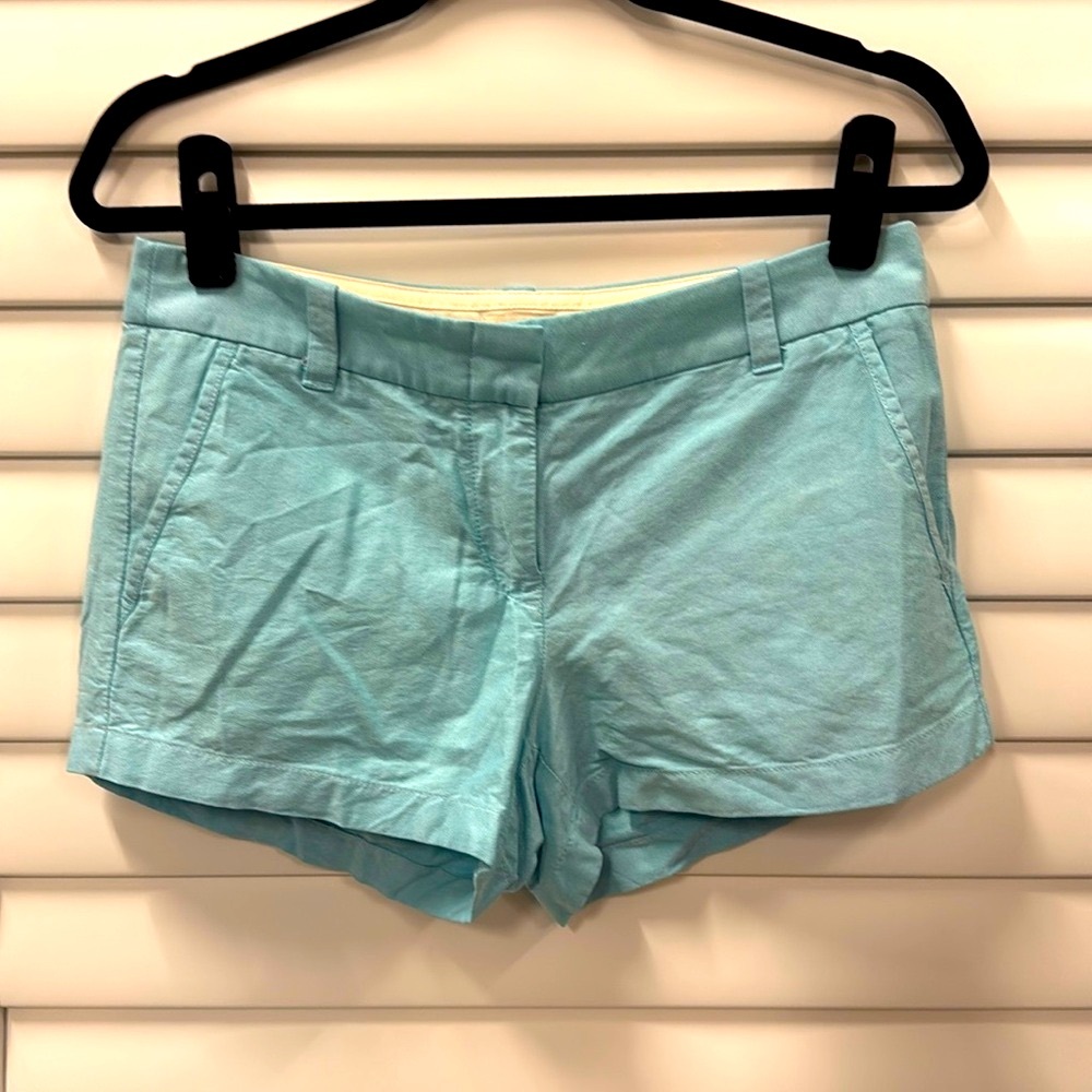J Crew turquoise Shorts Sz 4